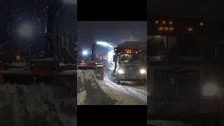 snow removal at night in Montreal,Canada/full vide is in my channel.