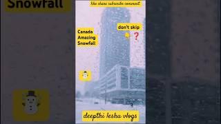 Amazing Canada Beautiful Snow Fall Viral video Caught on Cam trending #shorts #youtubeshorts #short