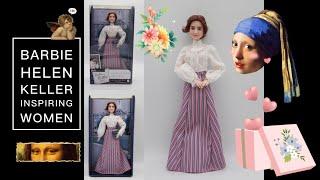 JK Barbie Doll Collection ~Unbox Inspiring Women Helen Keller Doll