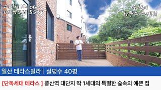 No.060 [일산 테라스빌라] 단독세대 특별한 숲속의 예쁜 집 테라스 풍산역 5분거리에 딱 1세대 남은 아치형 구조 풍동 일산신축빌라