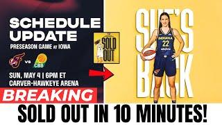 BREAKING: Caitlin Clark MAKES HISTORY As Fever Vs Brazilian National Games SELLS OUT IN 10 Minutes!