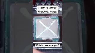 How to apply thermal paste  #thermalpaste #cooling #funkykit