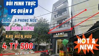 Siêu Phẫm Nhà Đẹp Quận 8 , Hẻm lớn 8m , Nhà 3 lầu , DT 4,5x15m , Sổ Riêng. Quá Đẹp Hàng Hiếm Giá Rẻ.