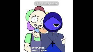 Cross ship  || Ft: Moonflower, Jevin x black || #dandysworld x #sprunkiincredibox  #akhiyo_huraiko