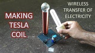 How to make tesla coil for wireless electricity || step by step guide