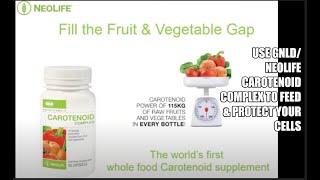 Use GnldNeoLife  Carotenoid Complex Regularly to Feed and Protect Your Cells