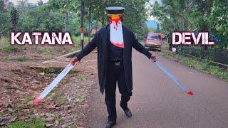 Mencoba membuat Cosplay Katana man di anime chainsaw man dari kardus & kayu