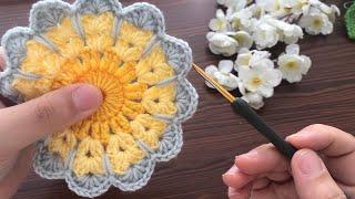 Super motif  super Easy crochet motif making ‼️ crochet motif  crochet motif making