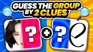 GUESS THE KPOP GROUP BY 2 CLUES ( LOGO + ONE MEMBER) | KPOP QUIZ 2025