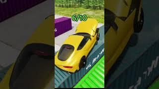 Cars VS 10 Containers EP04 #beamng #shorts