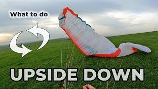 What to do when your paraglider goes UPSIDE DOWN?