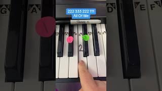 All Of Me Easy Piano Tutorial For beginners with numbers  Simple piano