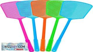 Fly Swatter5 Pack Plastic Heavy Duty Manual Fly Killer Long Handle Flyswatter Review