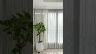 화이트 인테리어의 정석 #린넨커튼 #메종엘바라 #홈스타일링 #fabric #고급인테리어