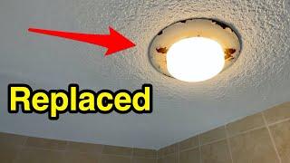 Shower Light Fixture Replacement Trim - How to Install