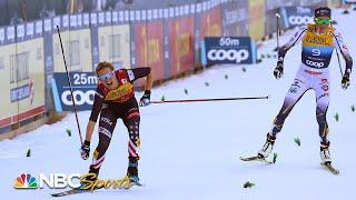 Jessie Diggins triumphs in 10km freestyle at Tour de Ski, regains overall lead | NBC Sports