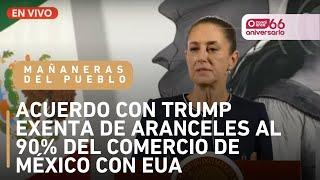 Conferencia Matutina "Las mañaneras del pueblo"-Acuerdo con Trump exenta aranceles al 90% (07/03/25)