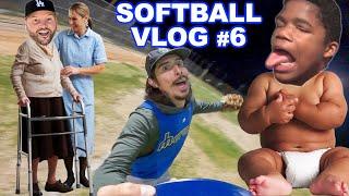 OLD PLAYERS VS. YOUNG PLAYERS! | Softball Vlogs #6