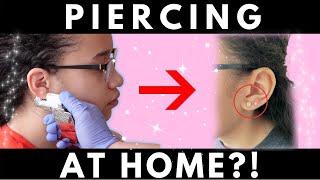 PIERCING MY DAUGHTERS EARS AT HOME?! Why she chose a piercing instrument..