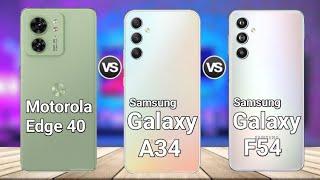 Motorola Edge 40 va Samsung Galaxy A34 vs Samsung Galaxy F54@Thedstech