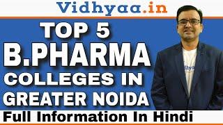 TOP 5 B PHARMA COLLEGES IN GREATER NOIDA 2024 | BEST B PHARMA COLLEGES | DIRECT ADMISSION | VIDHYAA