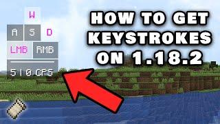 Minecraft Java 1.18.2 How To Get Keystrokes Mod on for 1.18.2 Minecraft Java (Fabric)