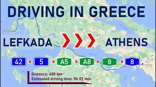 ROAD TRIP 2021 - PART 11 GREECE : LEFKADA – AMFILOHIA – HIGHWAY A5 – RIO  – HIGHWAY A8 – ATHENS