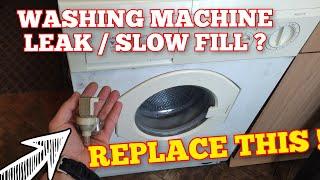 Washing Machine Leaking And Slowly Filling. Valve Replacement Repair Video