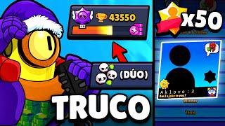 PRIMER JUGADOR con 50 MAESTRÍAS ¡COPAS FÁCIL en DUO con ESTE TRUCO! | Brawl Stars