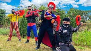 MKTD Nerf Wars : Spider X Warriors Nerf Guns Fight Killer to Save Spiderman