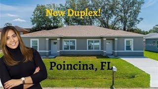 TOUR OF BEAUTIFUL NEW CONSTRUCTION DUPLEX IN POINCIANA, FL STEPS FROM KISSIMMEE, FL.