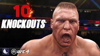 UFC 4 Top 10 BROCK LESNAR knockout finishes