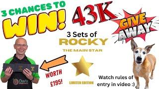 ENDED Darts Review Channel 43k Subscriber Giveaway 3 Sets of Limited Edition Rocky Darts To be Won