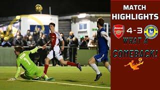 Highlights Arsenal Fc vs  Hertford Town | FA Youth Cup Thriller!  (4-3) What a Comeback!