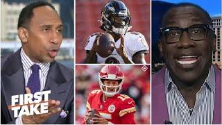 FIRST TAKE | Lamar Jackson is better than Patrick Mahomes? - Stephen A. & Shannon break MVP race