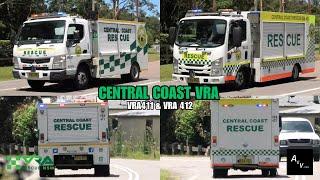 [CENTRAL COAST VOLUNTEER RESCUE SQUAD] RARE* VRA411 & VRA412 responding to a high angle rescue