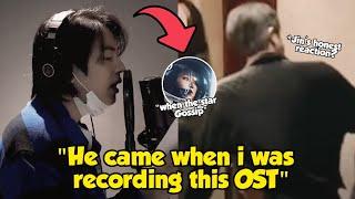 Members come and Jin 'leaks' the situation during the recording of the OST When The Star Gossip?