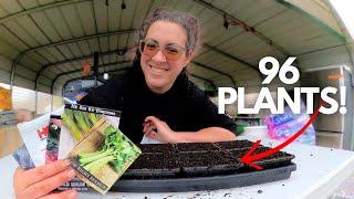 SMALL Space Seed Starting for SPRING Harvests! | Vlogmas Day 20