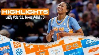 HIGHLIGHTS: Lady Vols 91, Texas A&M 78 (12.2.24)