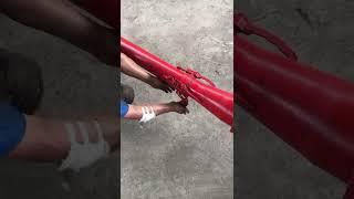 Vertical screw pump operation video