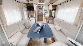 Best 7m motorhome layout of all time: Pilote P696D Sensation Solar lift bed rear bathroom 2021