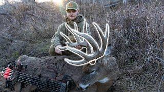 GIANT NEBRASKA BUCK with a BOW!!