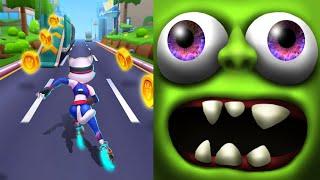 Satisfying Mobile Games ALL LEVELS Viral Tiktok Games Runner Heroes VS Zombie Tsunami