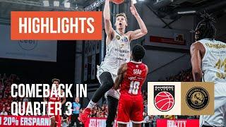 Comeback in Quarter 3! Bamberg Baskets - Basketball Löwen Braunschweig - BBL Highlights