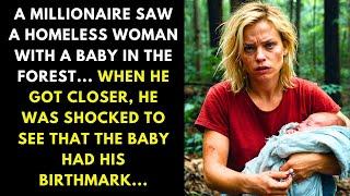 A MILLIONAIRE SAW A HOMELESS WOMAN WITH A BABY IN THE FOREST... WHEN HE GOT CLOSER, HE WAS SHOCKED..