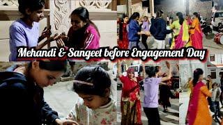 Mehandi & Sangeet before Pooja's Engagement | Marwadi | Engagement Vlog | Sangeeta Choudhary Vlogs