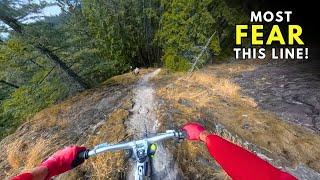 Riding With Pro Riders on the SCARIEST Freeride Trails!