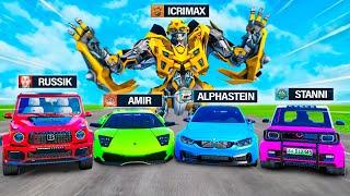 Ich JAGE 6 YOUTUBER als TRANSFORMERS in GTA 5!