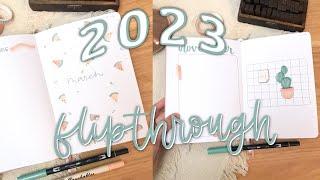 2023 BULLET JOURNAL | Custom Bullet Journal Flip through #71 | 2023 bullet journal setup