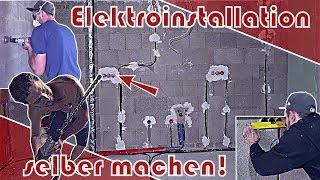 Elektroinstallation im Rohbau selber machen │ vorbereiten